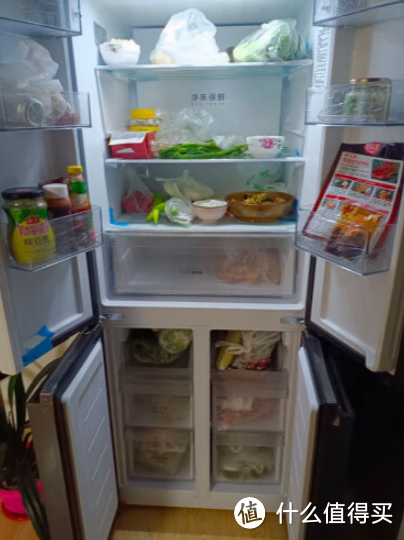 海尔十字对开门冰箱，让家人吃的新鲜又满足