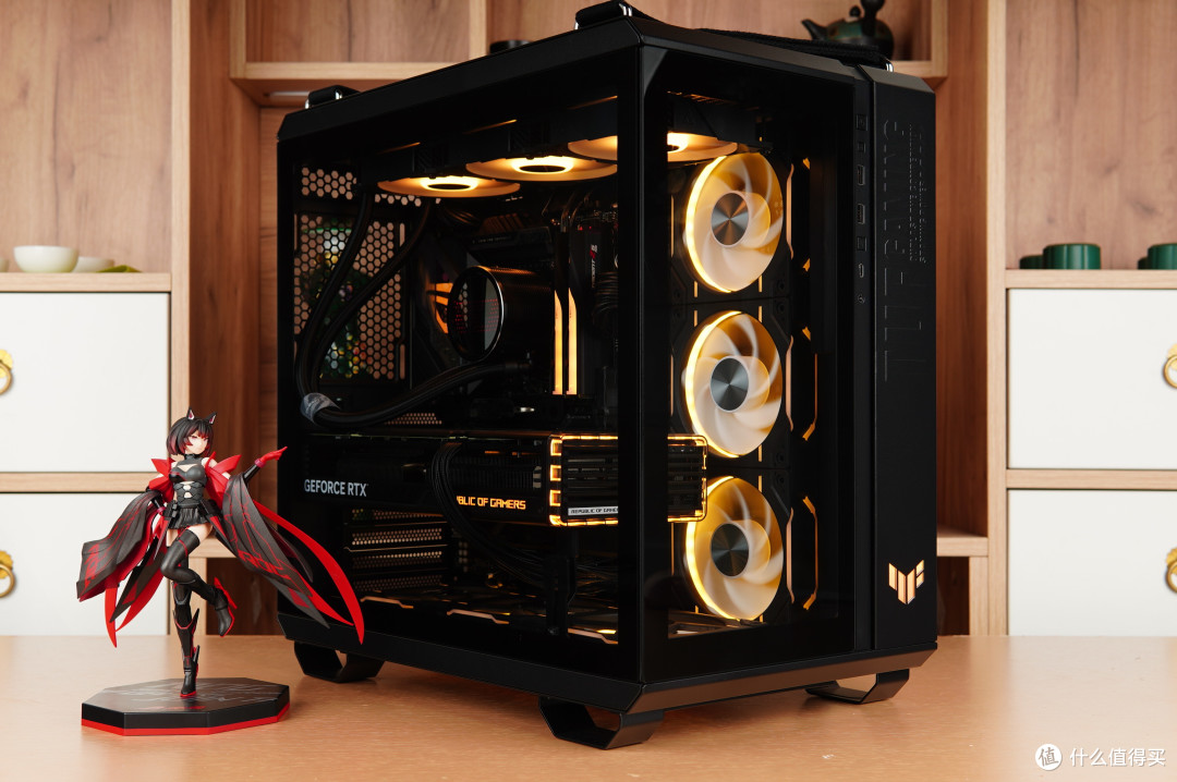 高质感经典黄黑主题，i7-13700K+ROG龙王三代+猛禽RTX4070Ti+GT502机箱装机展示
