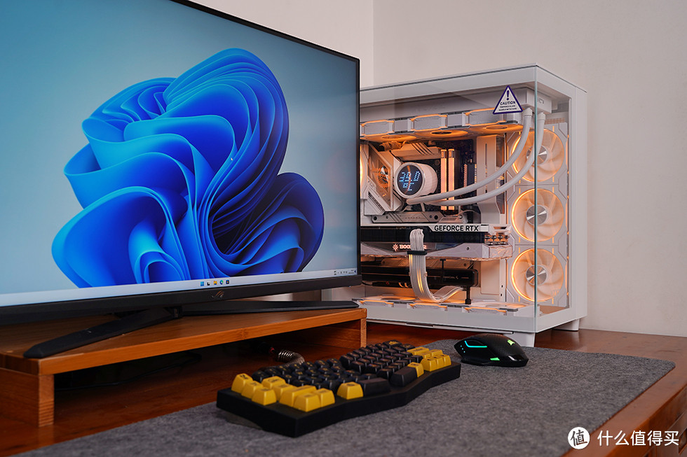 海景房与极简风格的融合,NZXT H9 Flow 纯白光污染主机装机秀