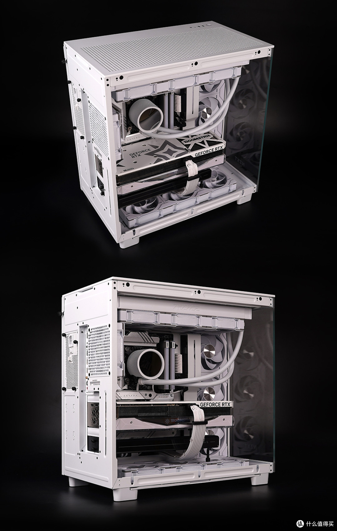 海景房与极简风格的融合,NZXT H9 Flow 纯白光污染主机装机秀