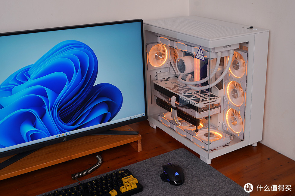 海景房与极简风格的融合,nzxt h9 flow 纯白光污染主机装机秀