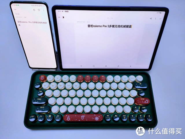 雷柏ralemo Pre5多模无线机械键盘,一款专为女生打造的可爱键盘