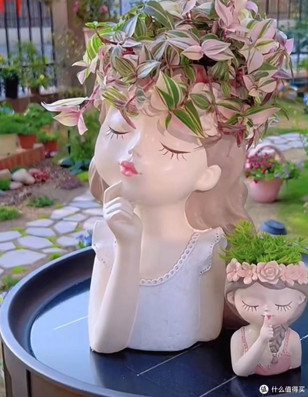 上海一位小姐姐，因用“娃娃花瓶”种花而走红，网友：可爱有创意