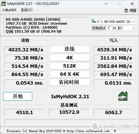 给零刻迷你机准系统换大容量SSD，看看这块海康存储A4000 PCIe 4.0 SSD读写速度如何？