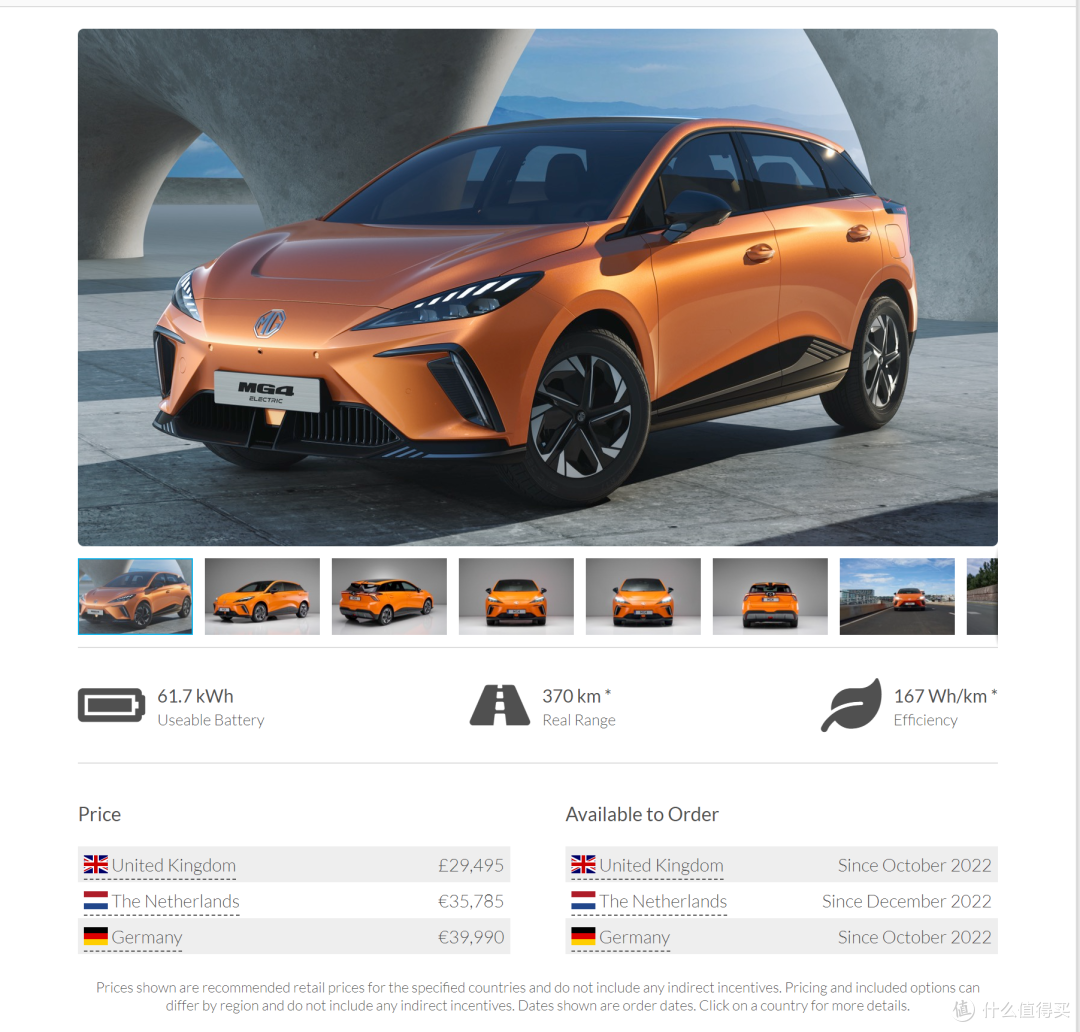 来自网站：https://ev-database.org/car/1708/MG-MG4-Electric-64-kWh