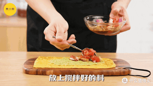 快手减脂的牛油果虾仁卷饼，颜值高味道好！