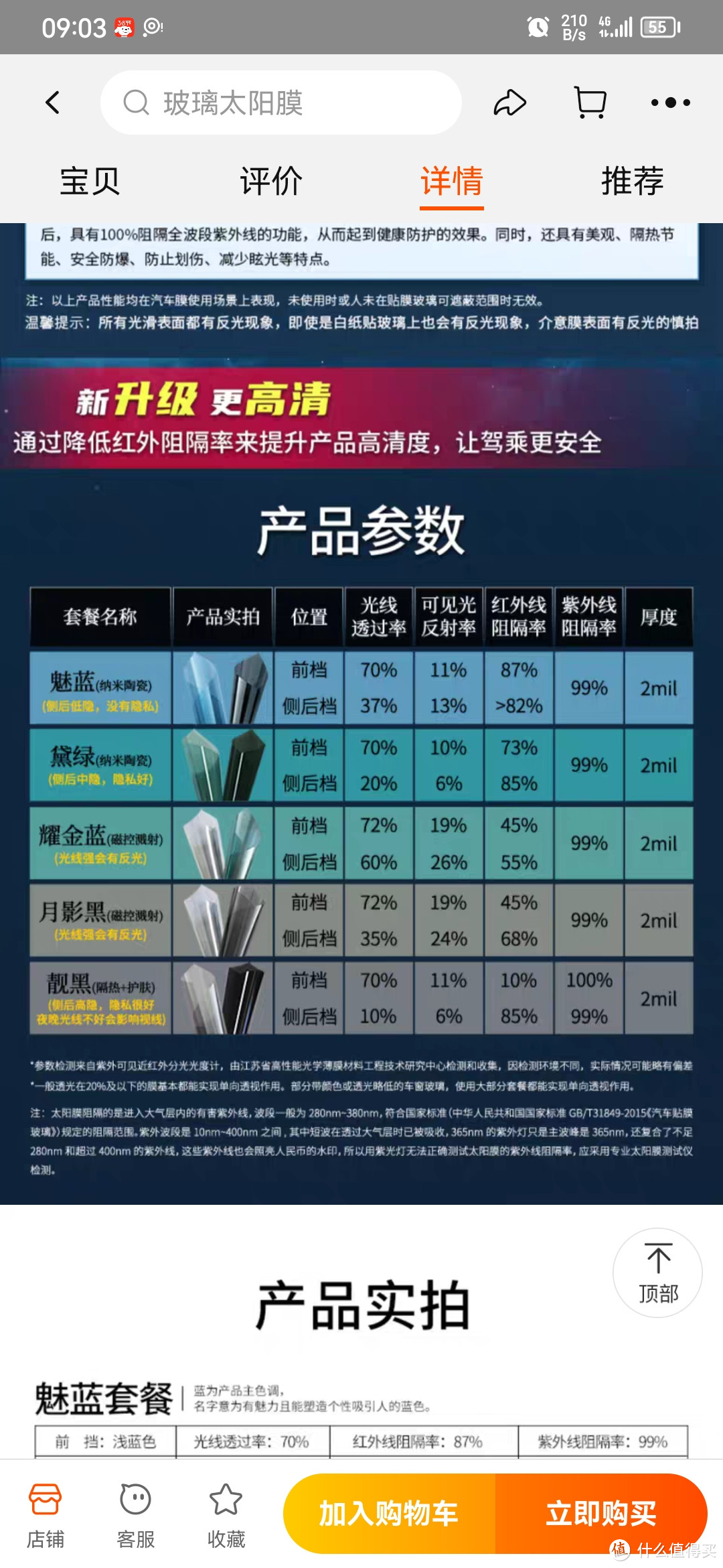 光线透过率70%红外线阻隔率45%