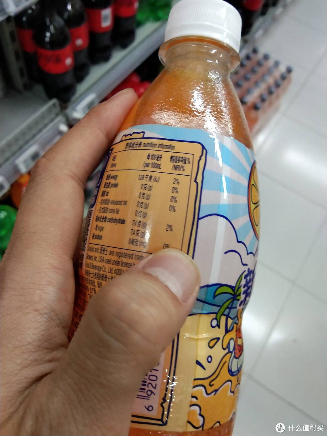 超市这个新奇士的橙汁饮料看着好Q好萌！一个饮料这么可爱真的好么？