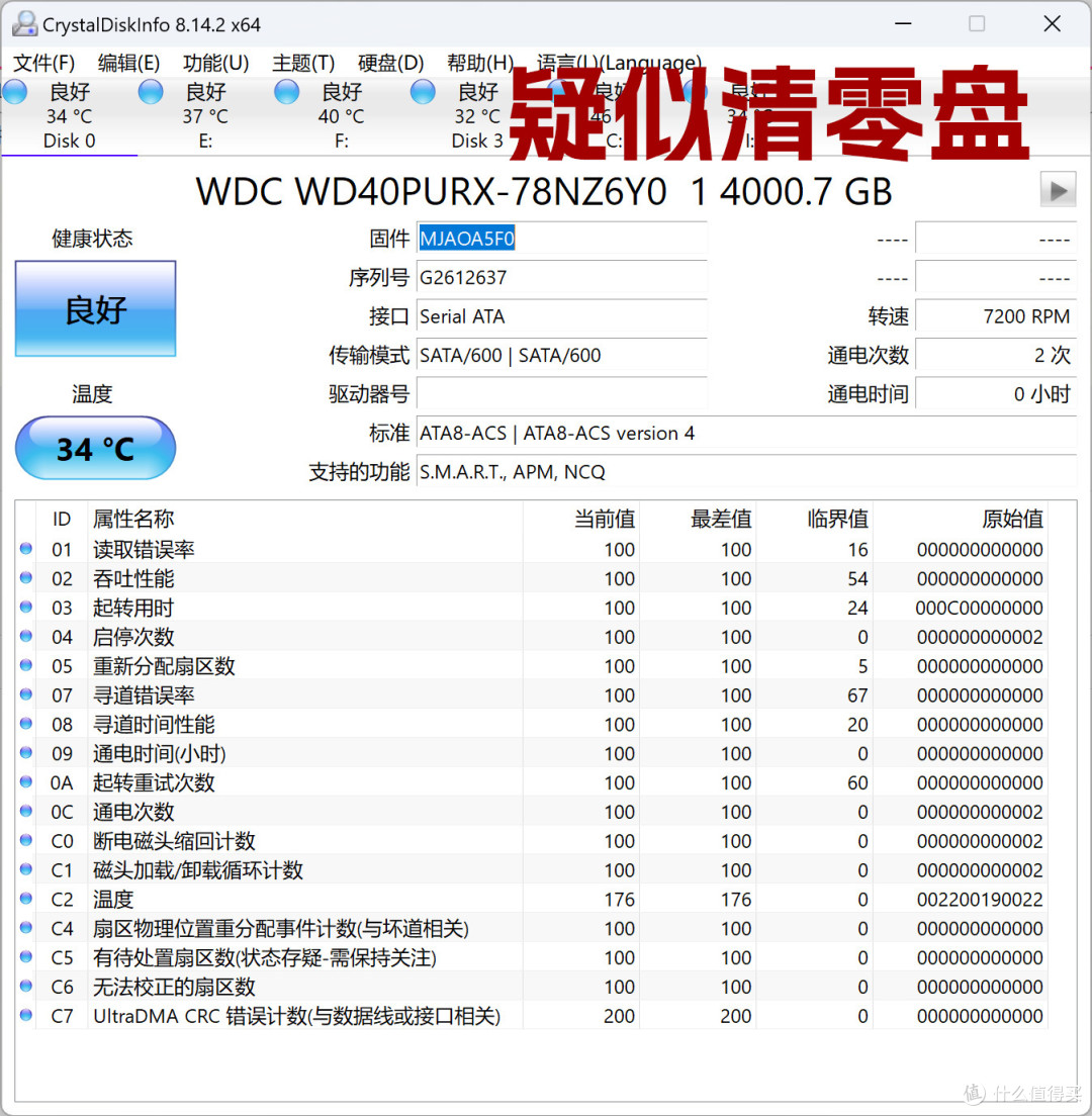清零盘VS正品?机械硬盘之紫盘实用评测