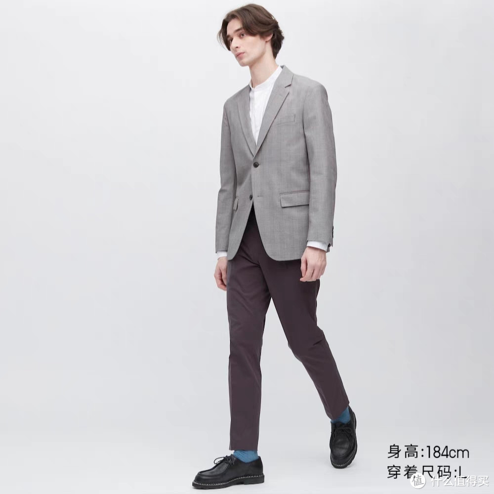 优衣库男士新款西装458183降价499降至299元!男生夏日通勤新选择