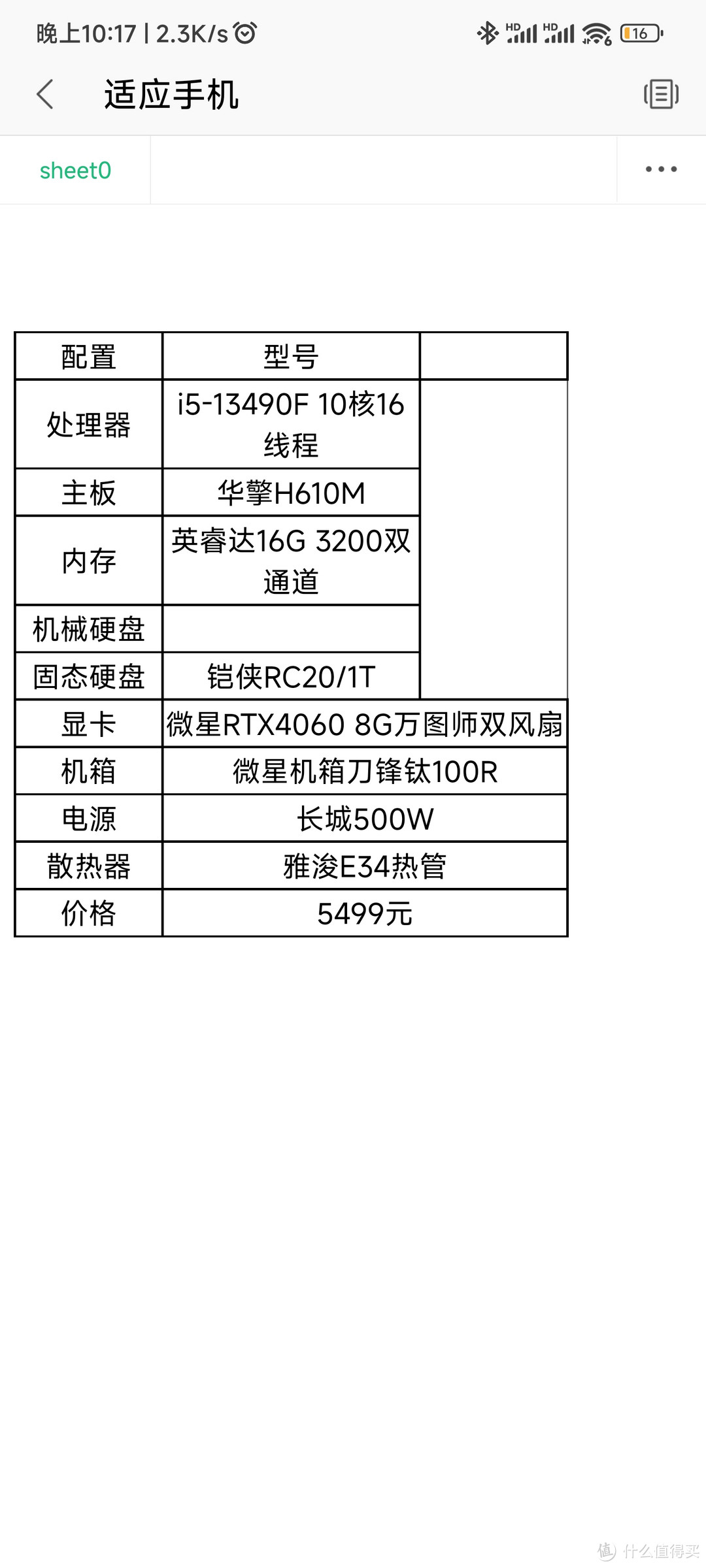 2023年7月5499元超性价比游戏主机推荐:i5-13400F，32G DDR4 3200*2，RTX4060 8G