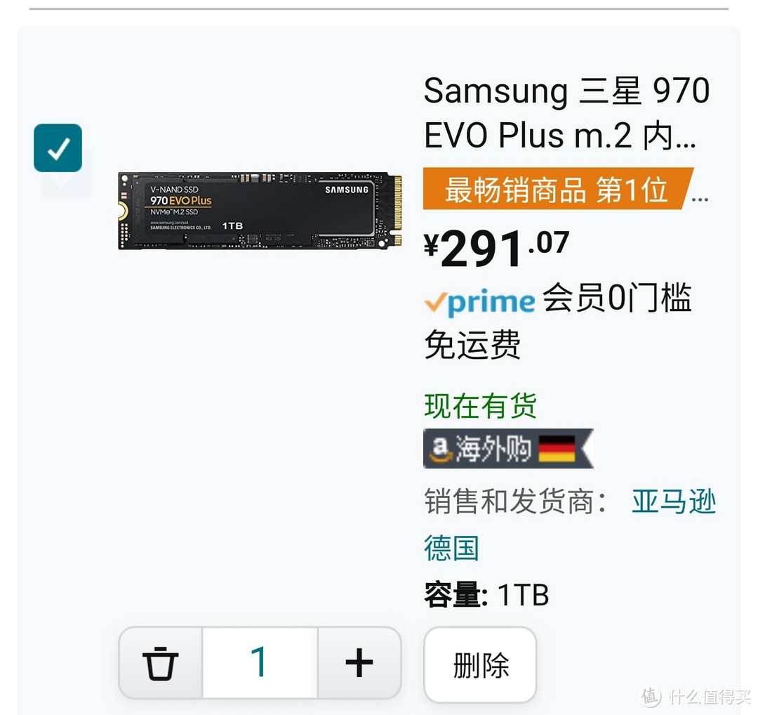 三星固态暴跌， 970 EVO Plus 暴跌至291元。三星固态终于也卷起来了，固态喜迎再次降价