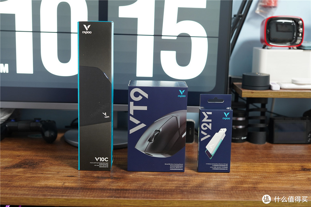 雷柏VT9无线游戏鼠标搭配V2M解锁4K无线享受电竞乐趣