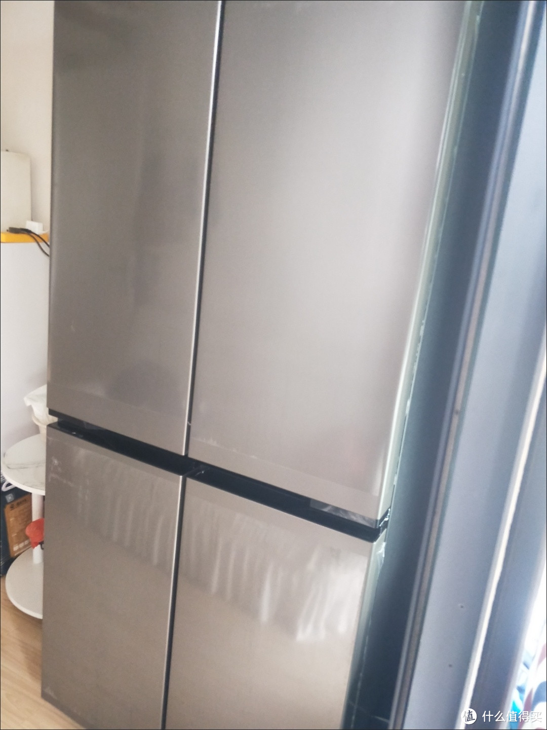 格兰仕十字对开四门风冷无霜大容量节能家用电冰箱超薄V500