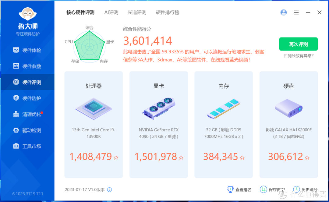 友谊的小船说开就开：给朋友的13900k+4090主机换装海盗船5000D AF机箱和ATX3.0电源