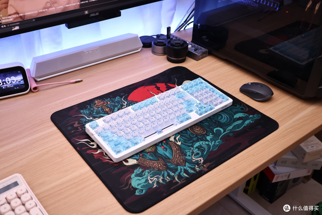 一把适合夏天的键盘  达尔优A98 水透版
