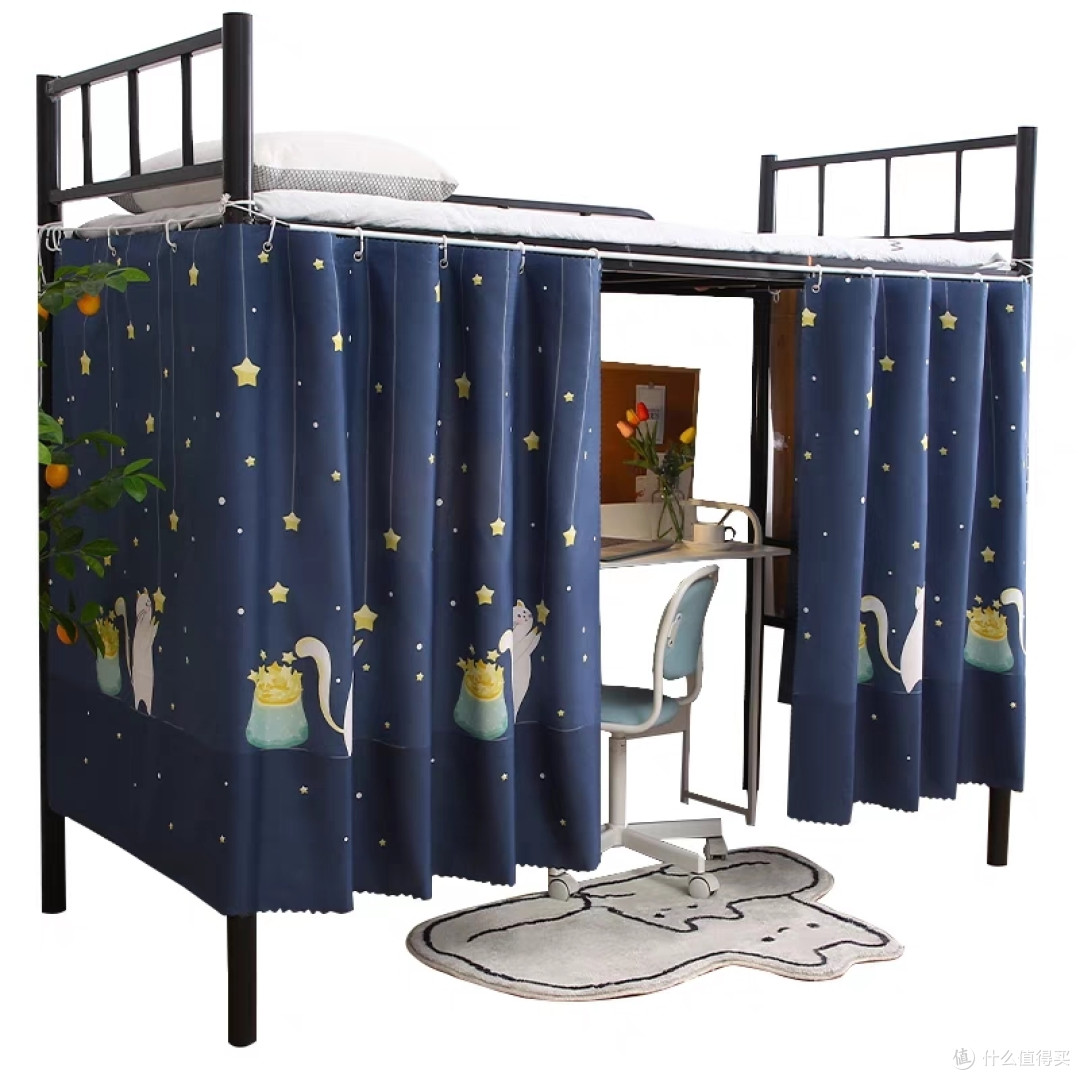 看我15元自制床帘!安稳睡眠每一晚!_床上家纺_什么值得买