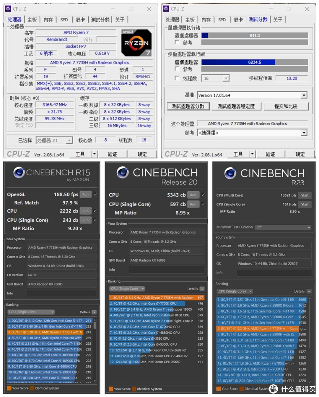 AMD 锐龙 7 7735H + RX 7600S 的甜品级双 A 游戏本，华硕天选 4R 测评