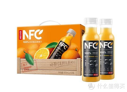 农夫山泉NFC橙汁果汁饮料：鲜果冷压榨够新鲜！