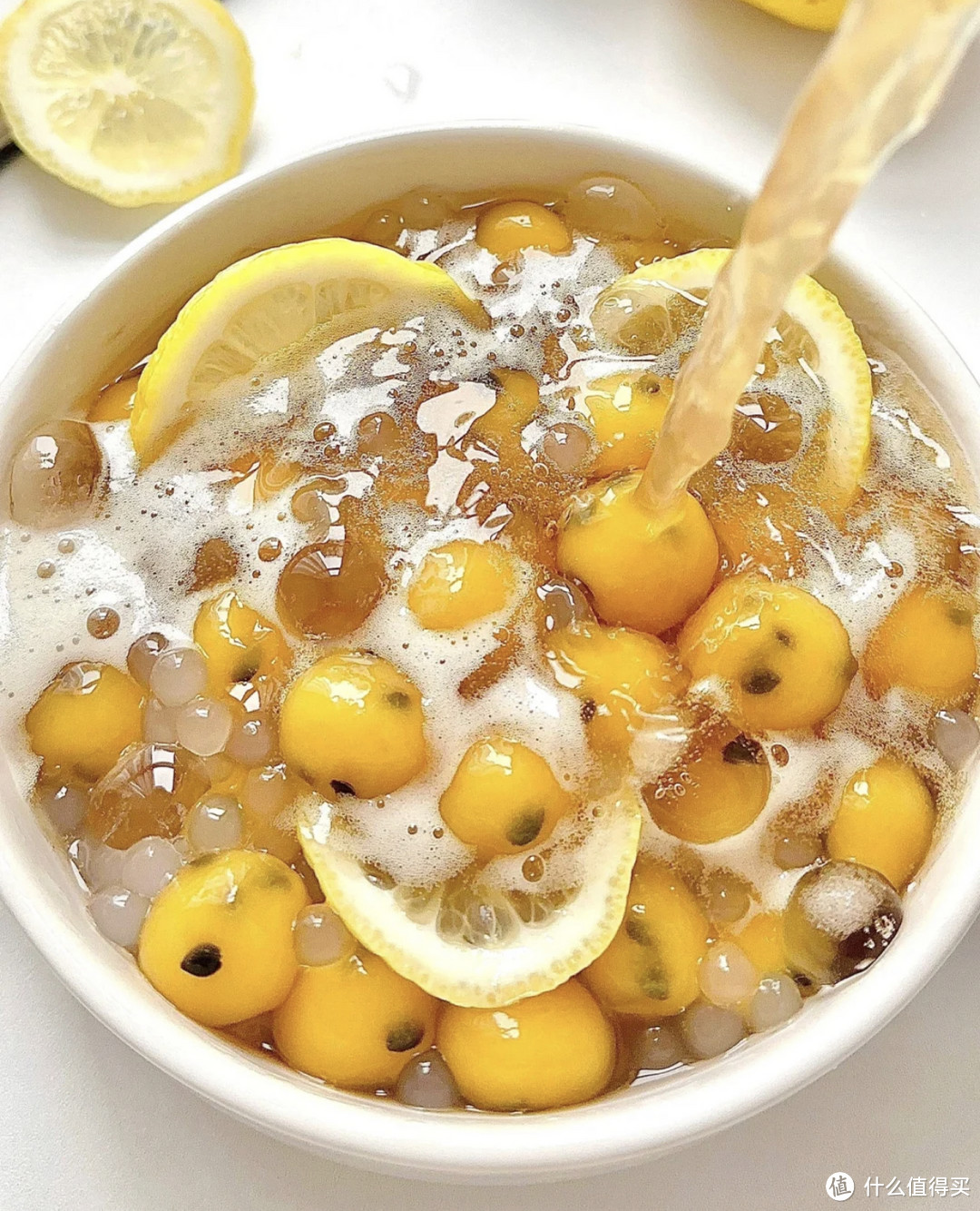 家乡的百香果➕气泡水➕柠檬！好喝到感动！！