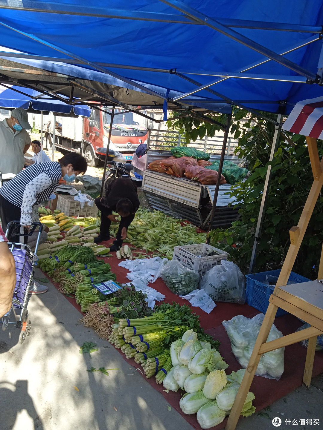 这个集市的甜王西瓜，老玉米，蜜薯都很好