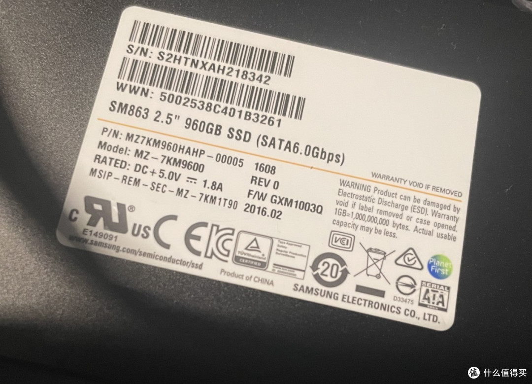 大船靠岸,注意安全,三星SM863 2.5" 960GB SSD 简测