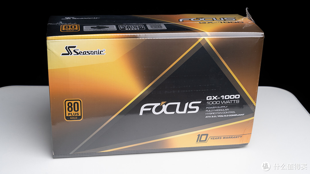 海韵FOCUS GX-1000 ATX 3.0电源开箱，小体积高功率、配套压纹线一步到位