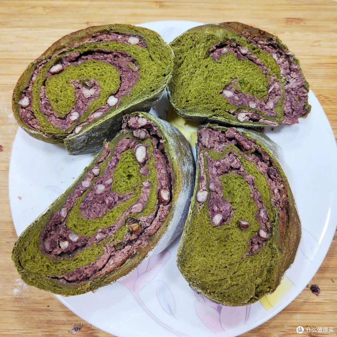 用空气炸锅做抹茶红豆面包的方法