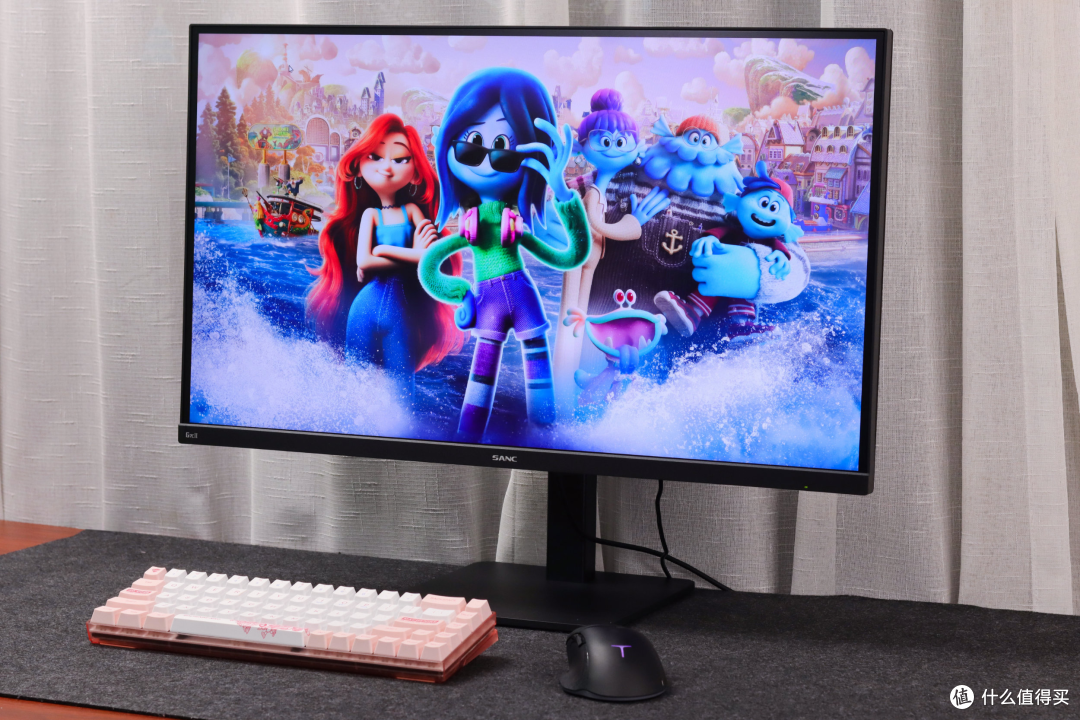全面升级的sanc g7c2代游戏显示器测评,千元级的水桶机型之选!
