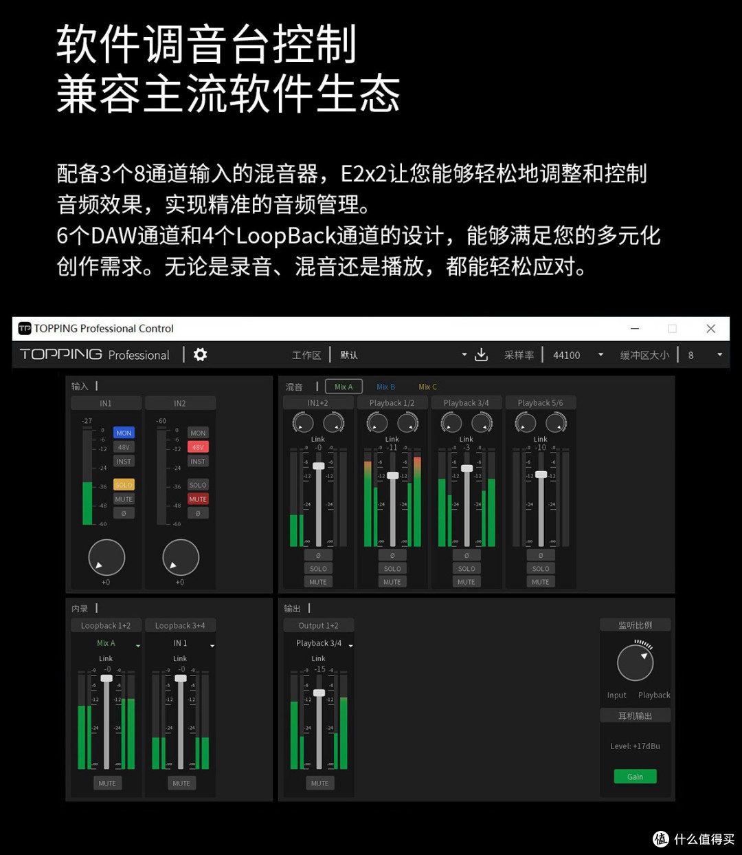 【行业资讯】TOPPING拓品E2x2专业声卡正式发布