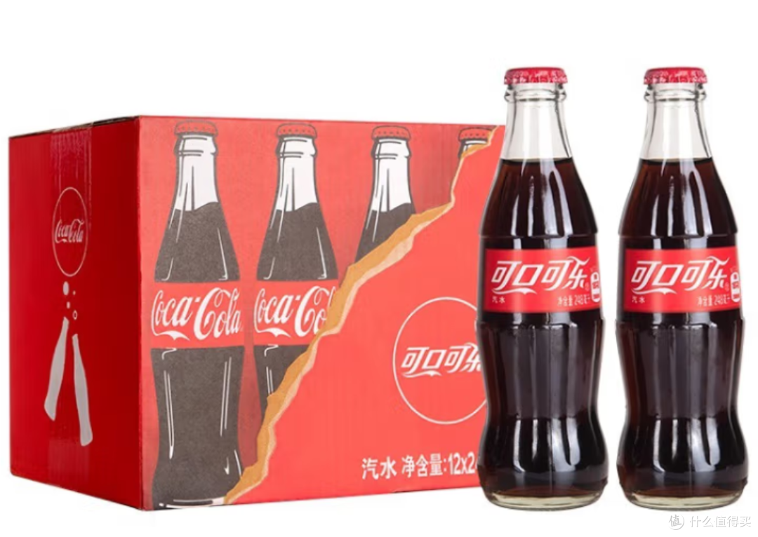 可口可乐汽水老式玻璃瓶装 夏日碳酸饮料