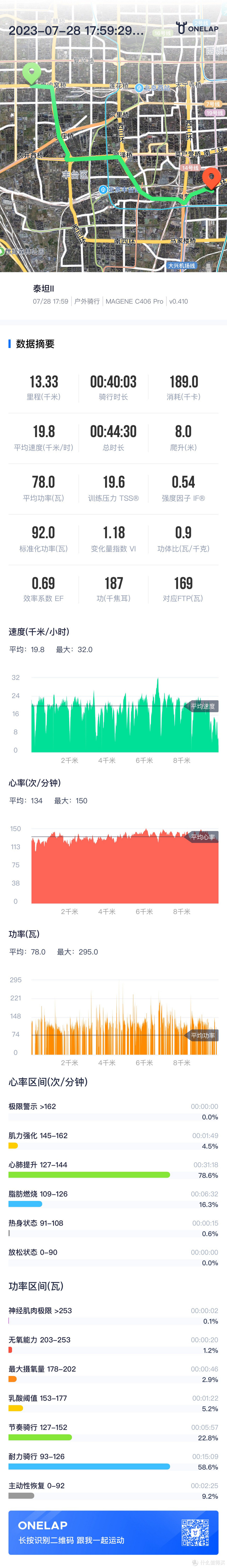 迈金码表中的数据展示