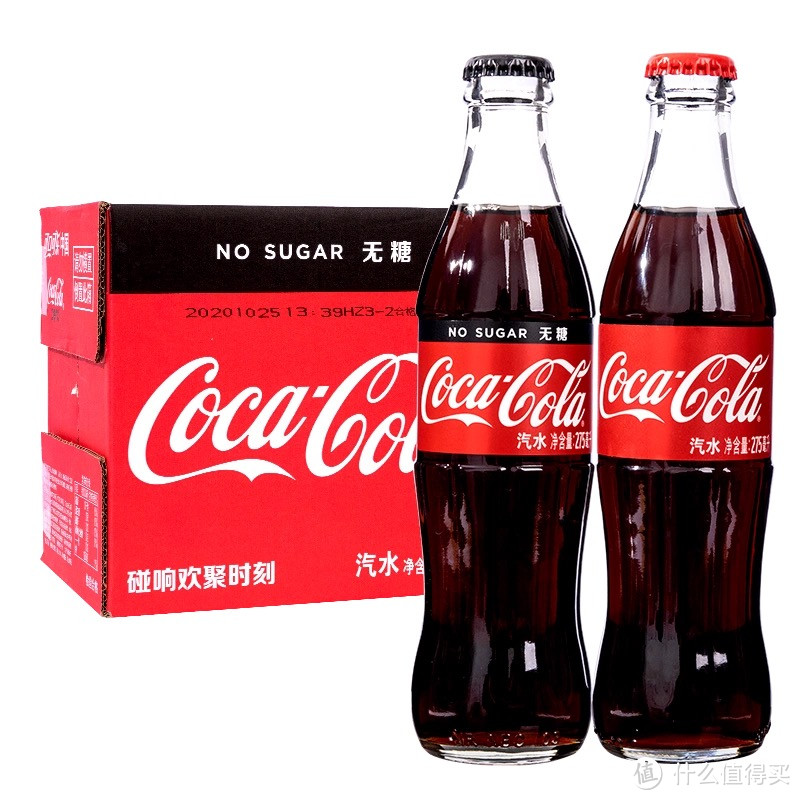 Coca-Cola可口可乐汽水275mlX6瓶零度经典玻璃瓶可乐雪碧