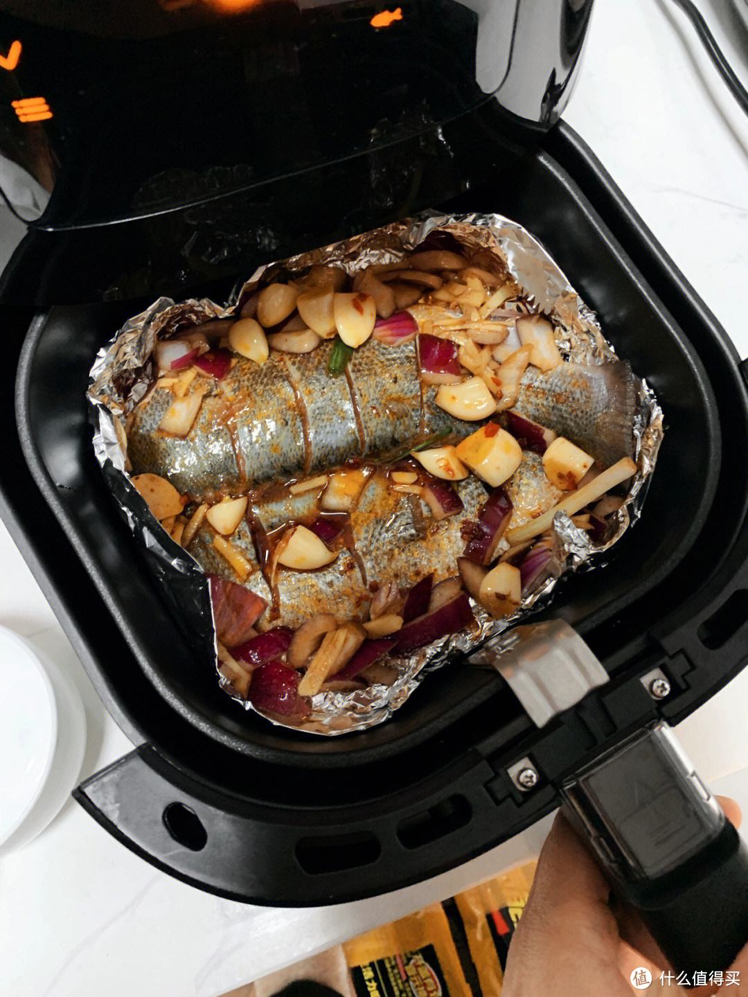 空气炸锅烤海鲈鱼的做法