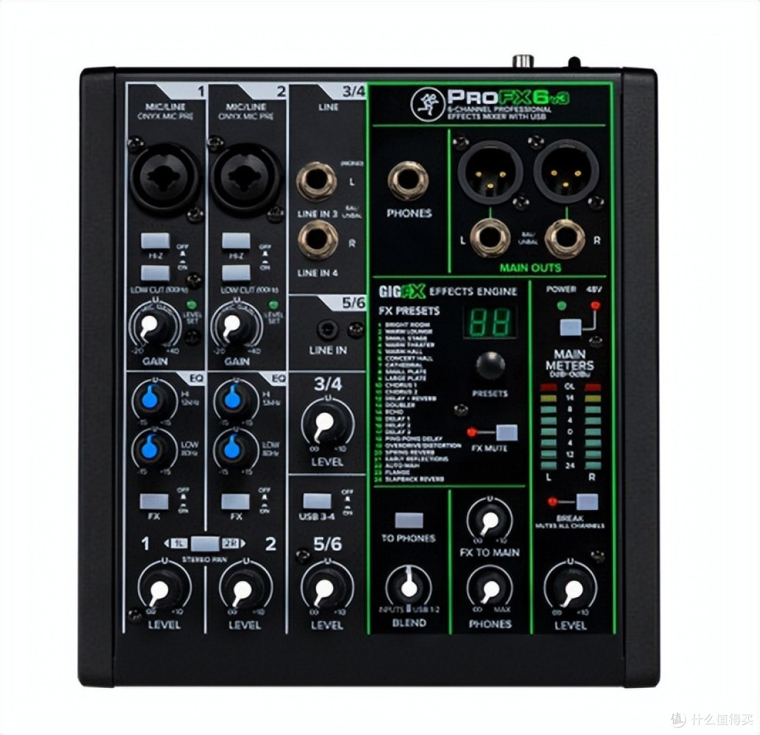 室内音频录制启蒙老师?美技ProFX6v3 直播调音台测评