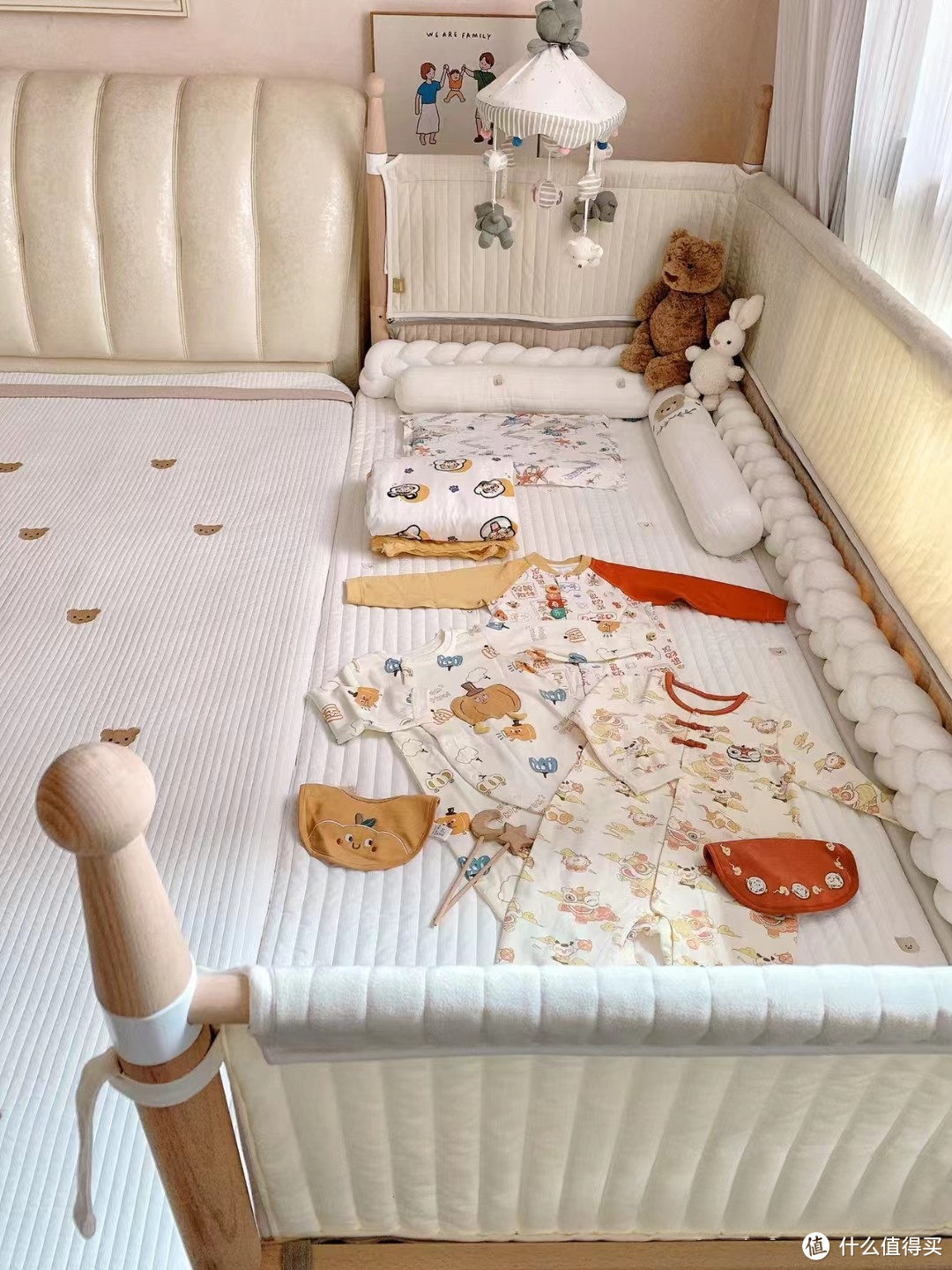 想要给孩子一个安全的睡眠环境，我买了巴布豆婴儿床
