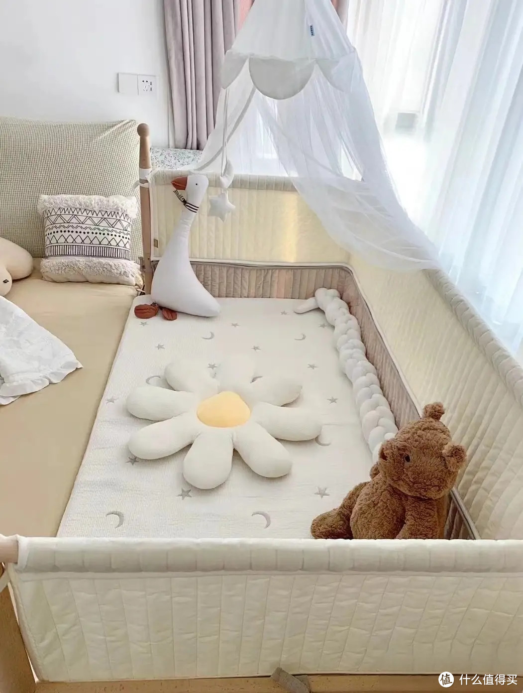 巴布豆婴儿床，让孩子从小养成好的睡眠习惯