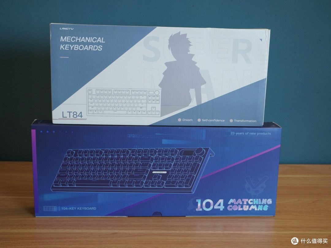 狼途LT84和LT104三模机械键盘简单开箱&对比