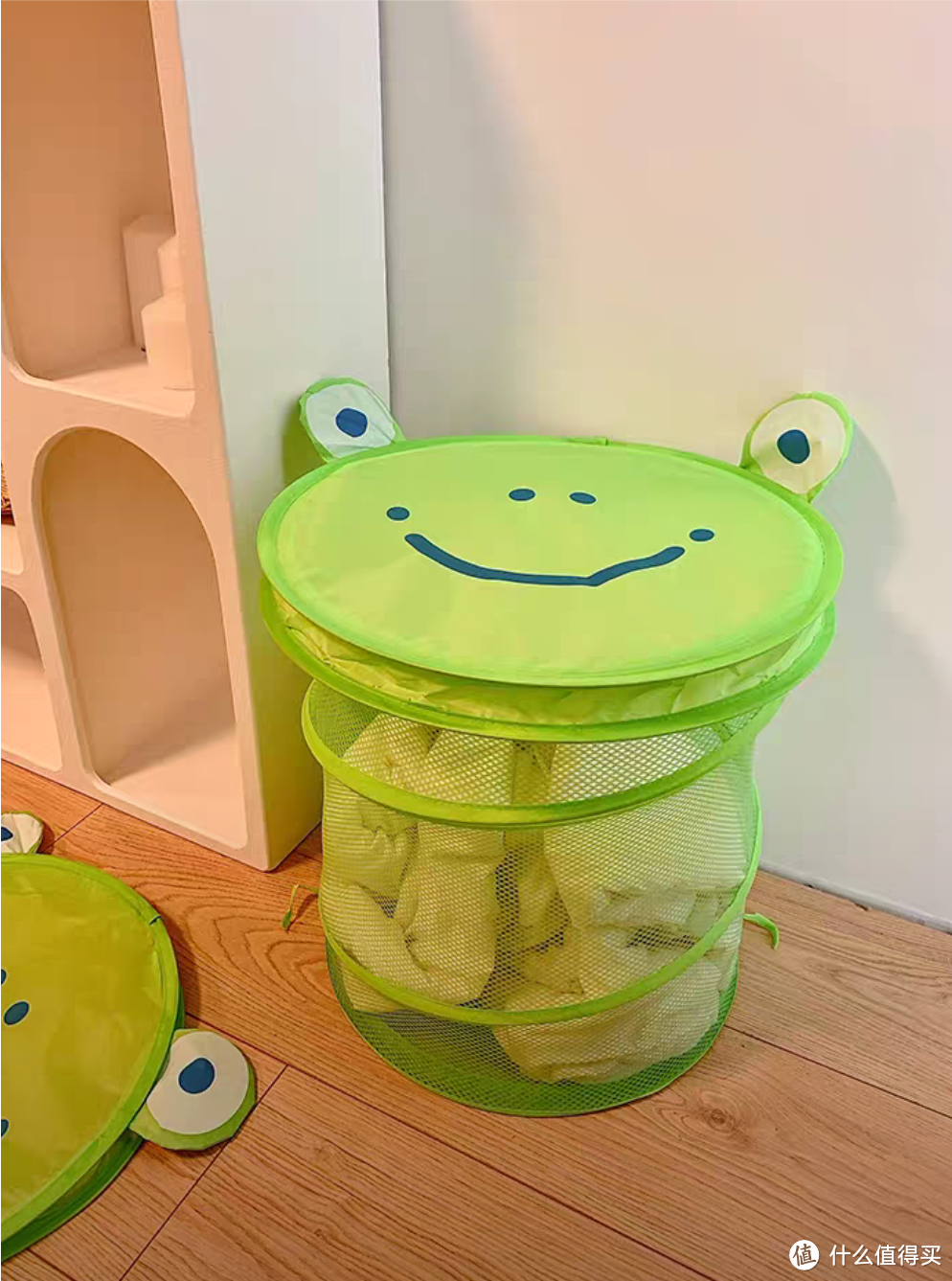 小青蛙脏衣篓，让你的家用洗衣篮变得可爱又实用！