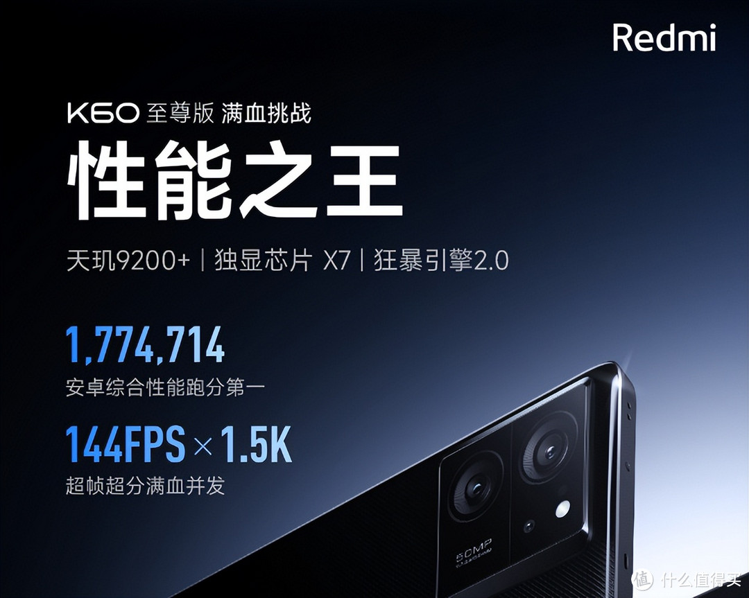 24G+1T大内存！Redmi K60至尊版配置官宣，2999元有可能吗？