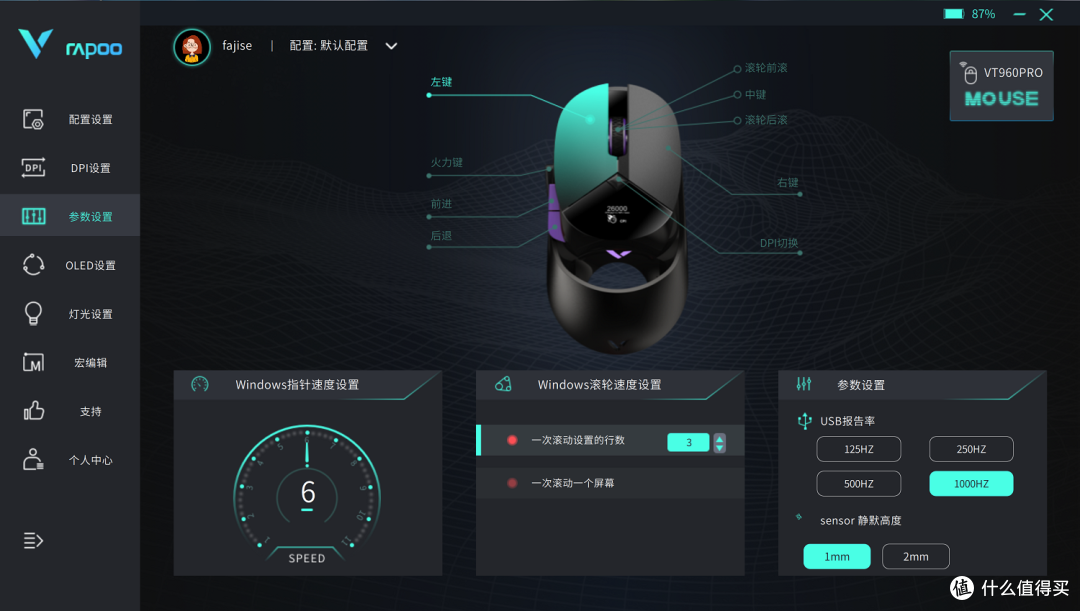 无线鼠标也能拥有发烧级的电竞体验,雷柏VT960PRO体验