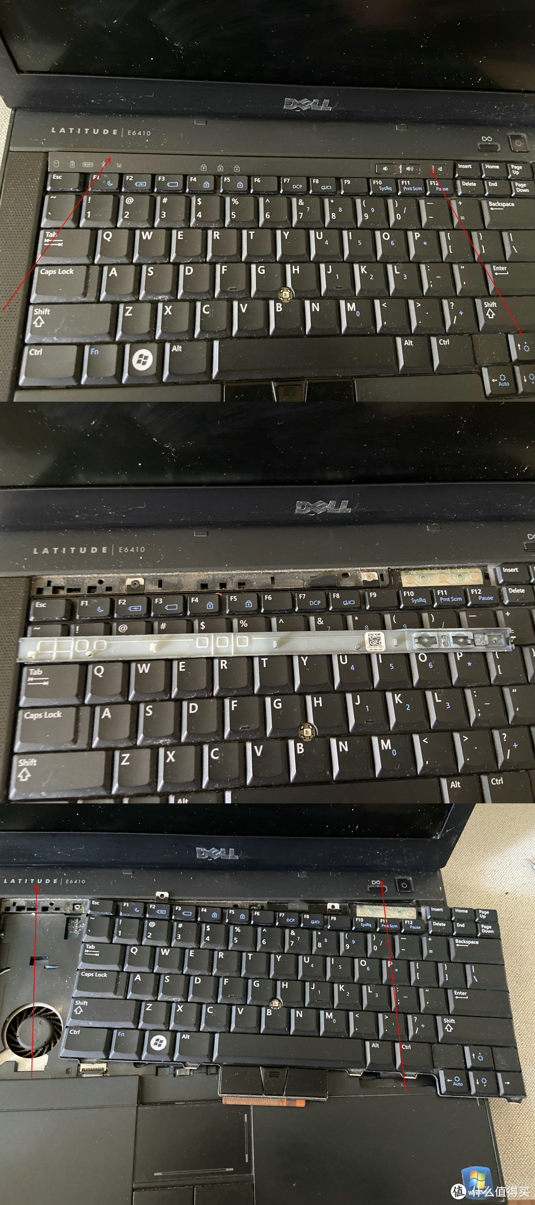 自己动手很简单，戴尔 Latitude E6410笔记本键盘拆卸方法
