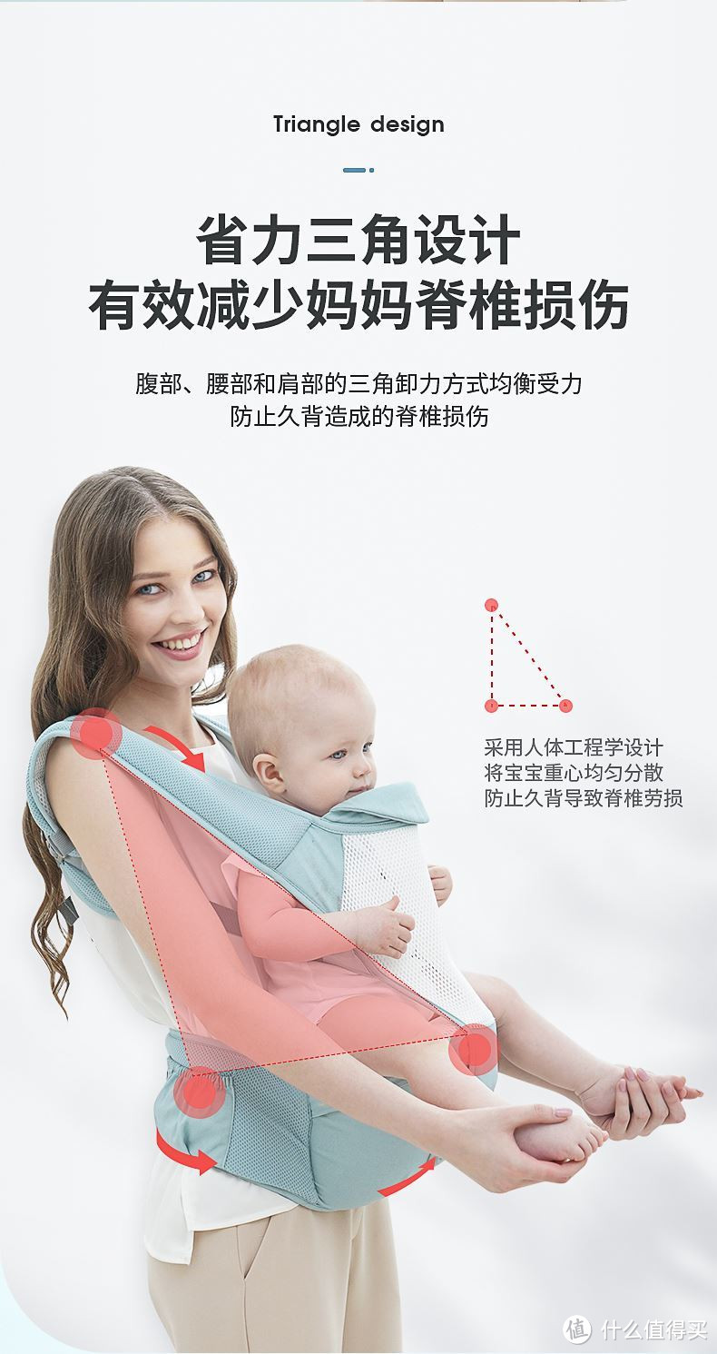 一秒变身超级奶爸！婴儿腰凳帮你解放双手，让宝宝安全又舒适！