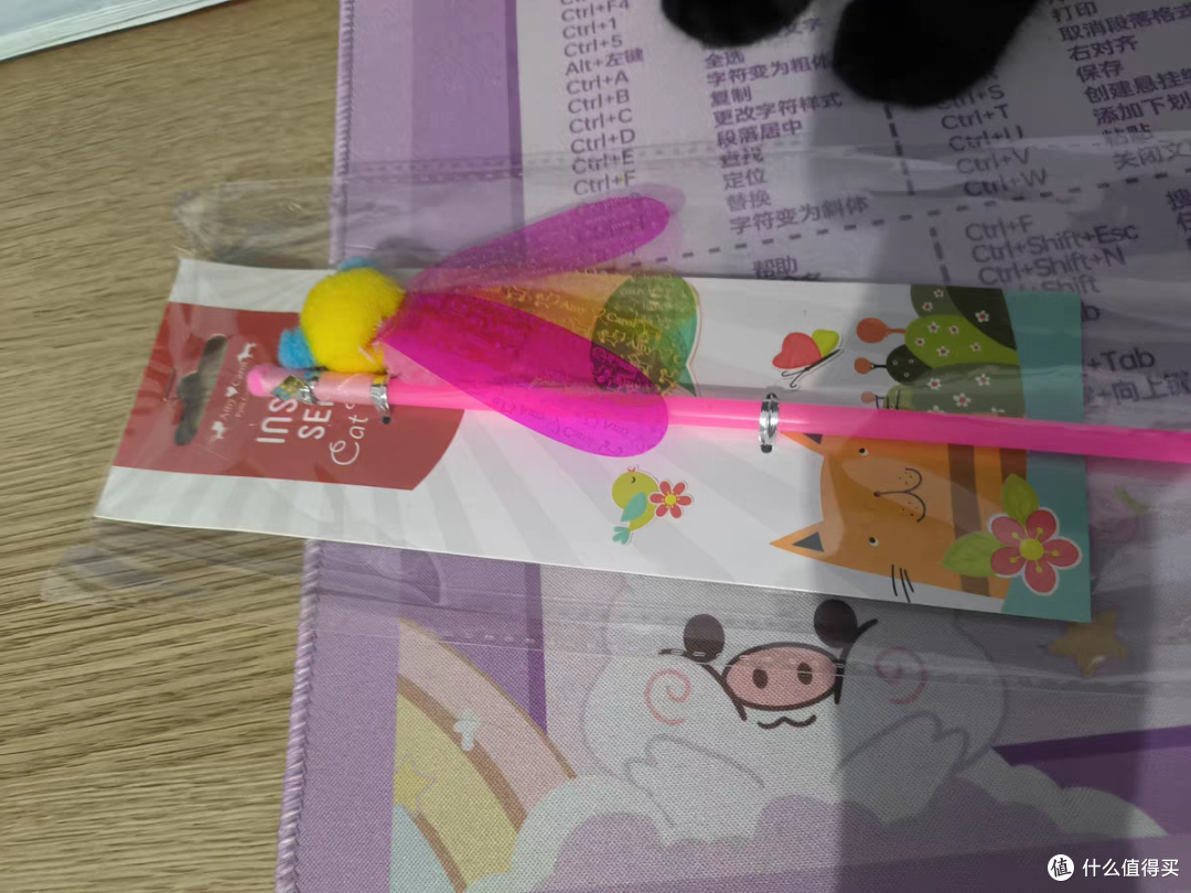 给猫咪买了一个逗猫棒，看它的样子很喜欢