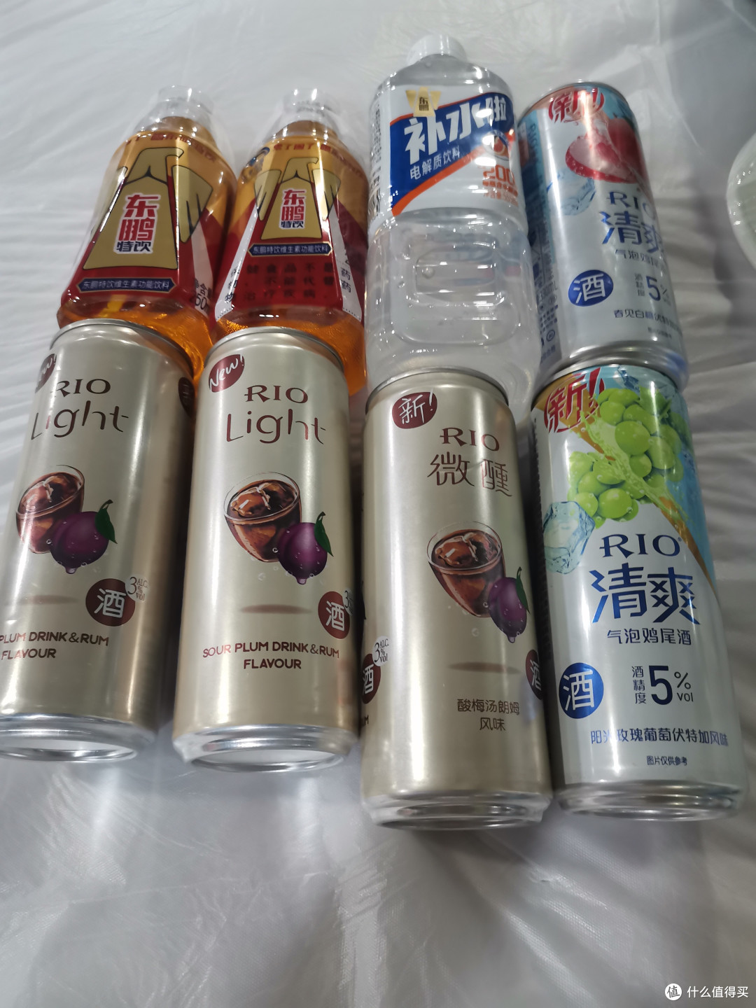 免费拿到的饮料，这个是其中一部分