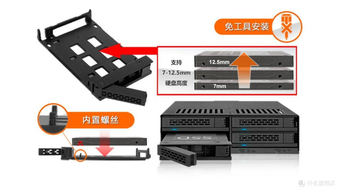 【开箱简测】ICY DOCK MB324SP-B四盘位 SATA/SAS硬盘硬盘抽取盒