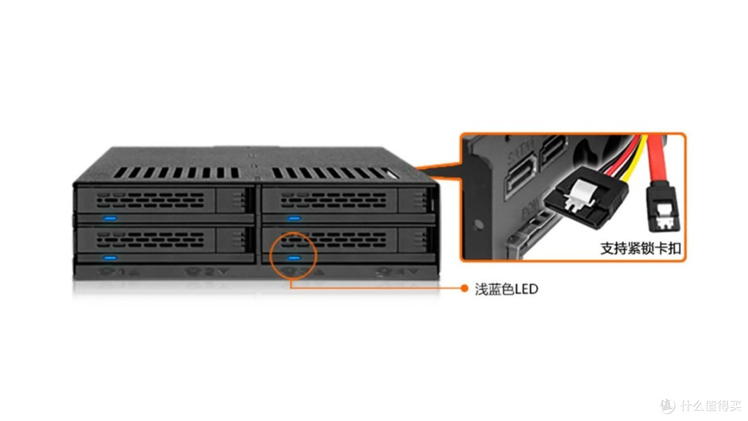【开箱简测】ICY DOCK MB324SP-B四盘位 SATA/SAS硬盘硬盘抽取盒