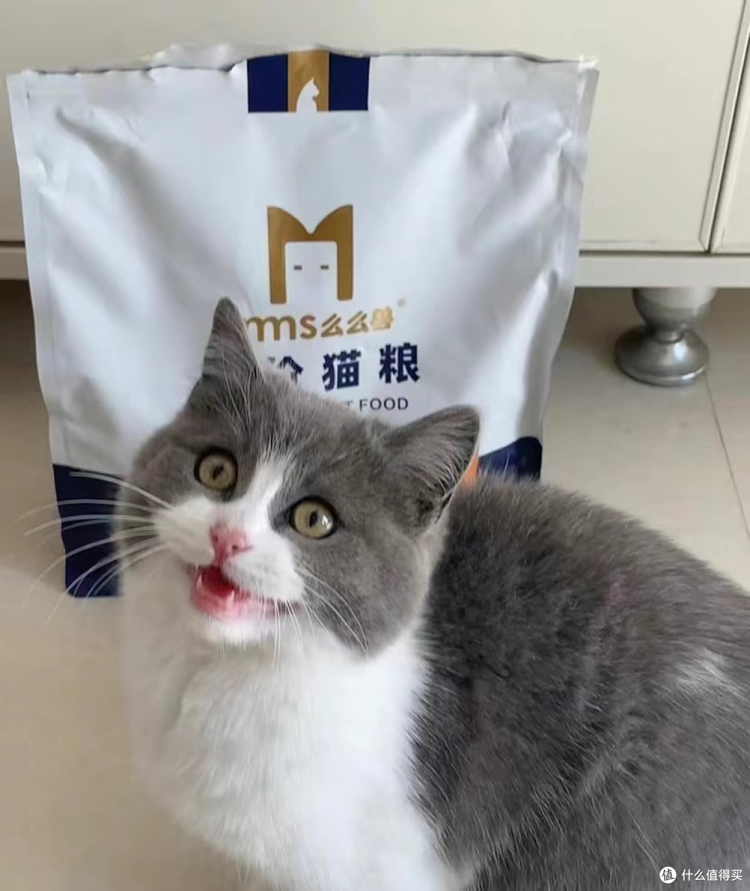 "么么兽"猫粮是为猫咪设计的宠物食品，旨在提供均衡的营养，满足猫咪的生长、健康和活力所需。