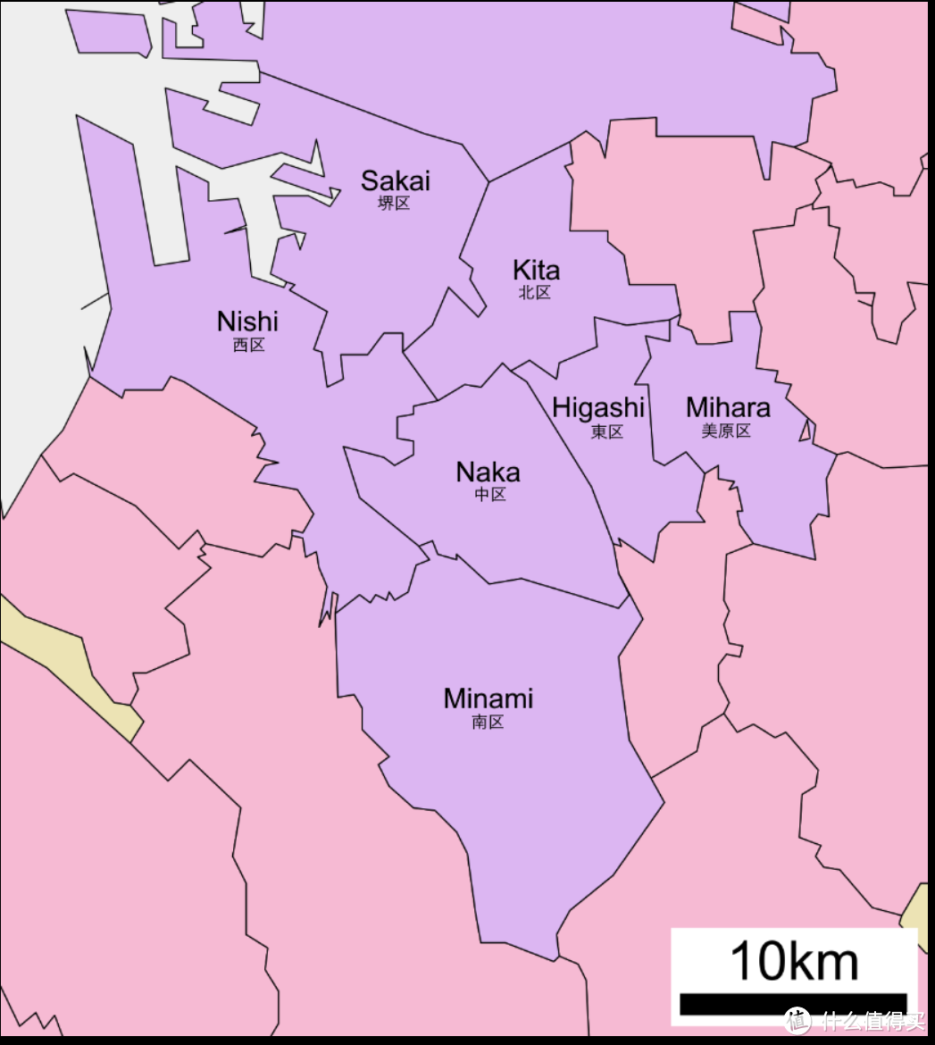 堺市行政区划图