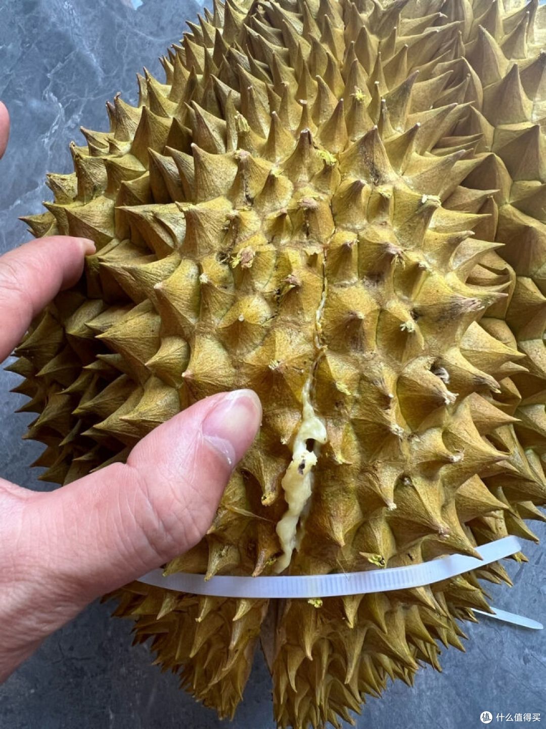 有人说买榴莲就跟开盲盒一样,好坏看运气!